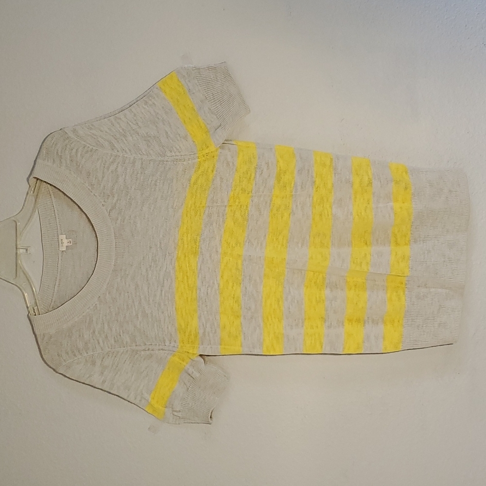 J. Crew Large Gray and Yellow